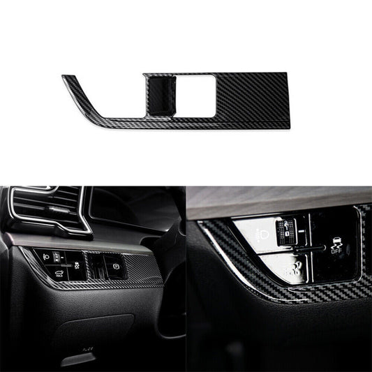 for Kia Sportage 2022 2023 Carbon Fiber Headlight Adjustment Button Cover