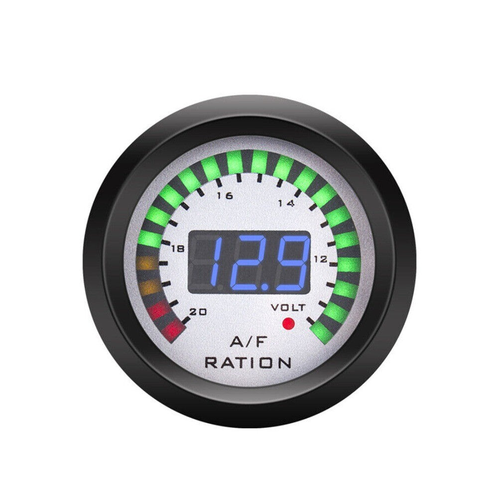 1x 2 52mm Car Blue LED Digital Air Fuel Ratio Gauge Meter Wideband 20:1~10:1. n