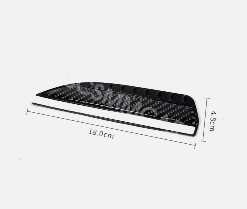 Carbon Fiber Look Car Rear View Side Mirror Rain Board Eyebrow Guard Sun Visor