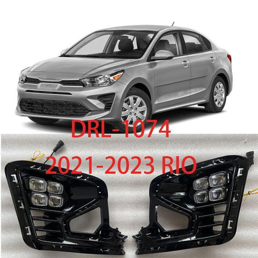 Daytime Running Light LED Front Bumper Fog Lamp Turn signal B for KIA RIO 21-23 n