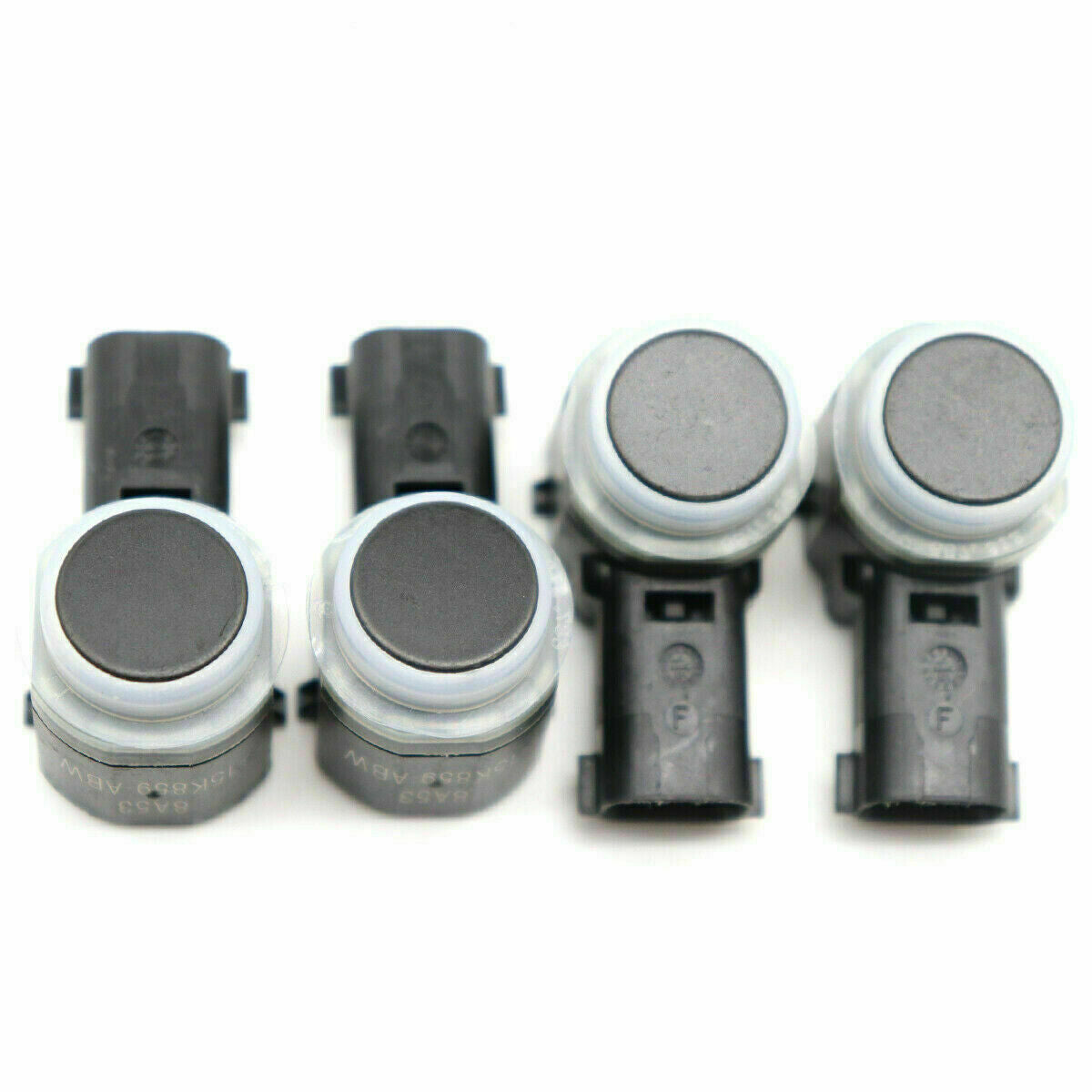 4-pack Parking Assist PDC Sensors 8A53-15K859-ABW suitable for Lincoln , for Ford , and for Mercury vehicles.