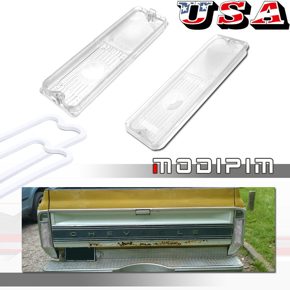 Suitable for 1967-1972 Fleetside /Jimsy pickup truck transparent taillight lens 2x- v