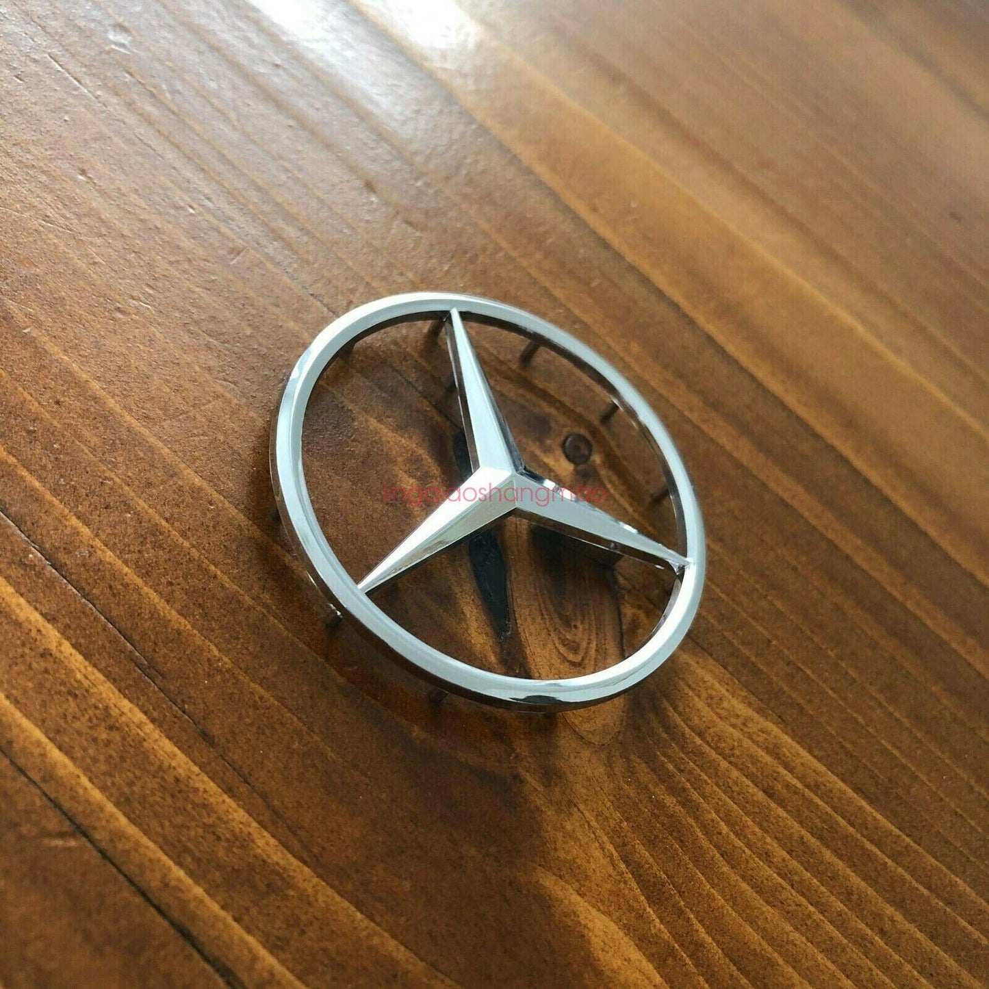 NEW for Mercedes-Benz M-B w/ Pins Glossy Chrome Star Emblem Badge 2 51-52mm AMG