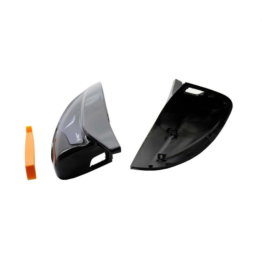 for Audi A3 S3 2014 2015-2020 2x Gloss Black Wing Side View Mirror Cover Caps