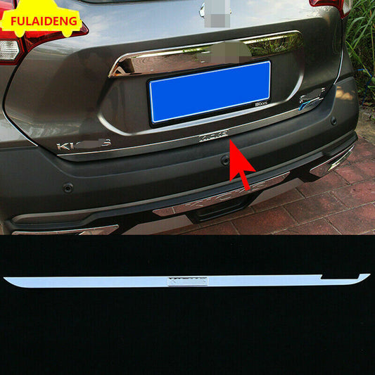 for Nissan Kicks 2018-2020 STAINLESS CAR REAR TRUNK TAILGATE DOOR LID COVER TRIM