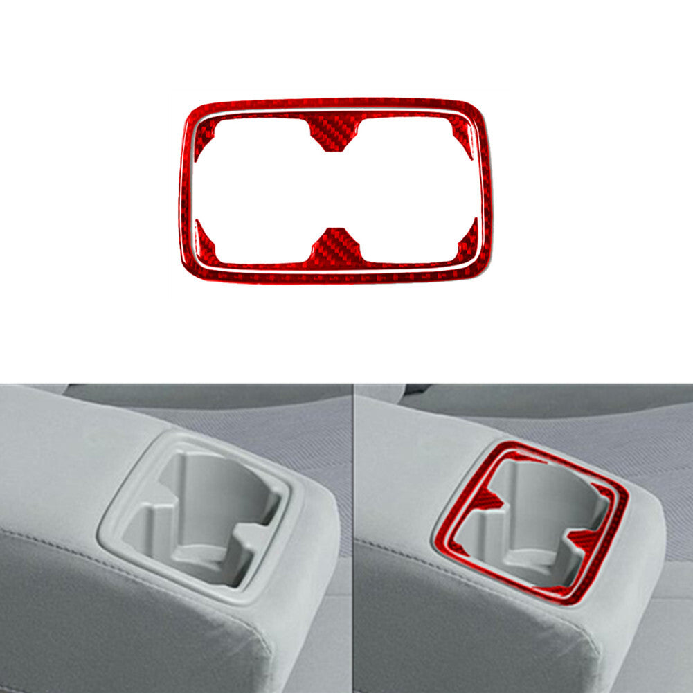 4Pcs Red Carbon Fiber Interior Door Handle Cover Trim for Lexus RX330 RX350 v
