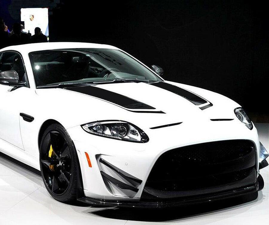 2Pcs Car Hood Bonnet Decor Decal Racing Sports Stripe Sticker Vinyl Wrap 85cm