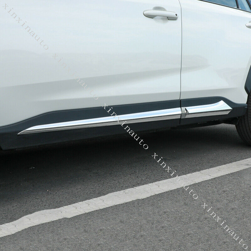for Toyota Rav4 2019-2024 ABS Chrome Car Body Door Edge Lip Molding Trim Strips