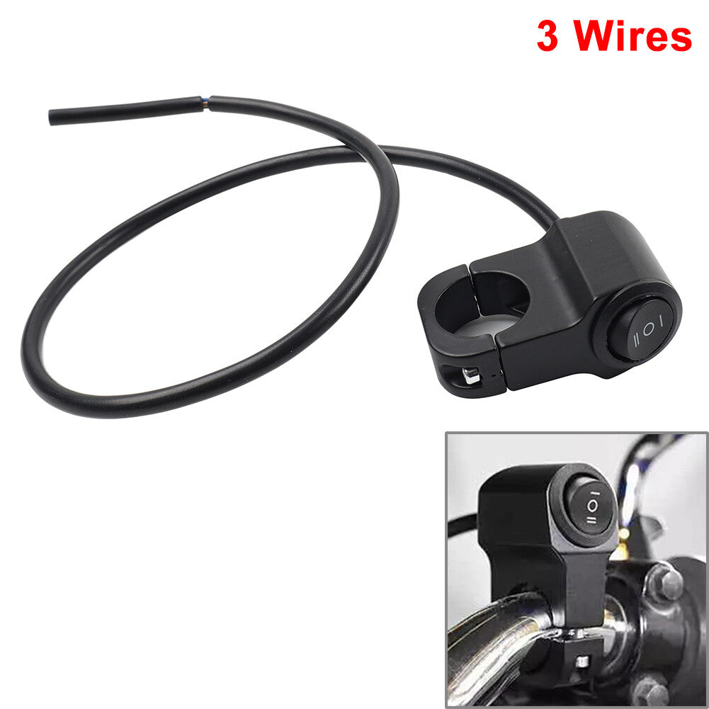 Motorcycle Handlebar 7/8 22mm On Off Switch ATV Headlight Fog Spot Light