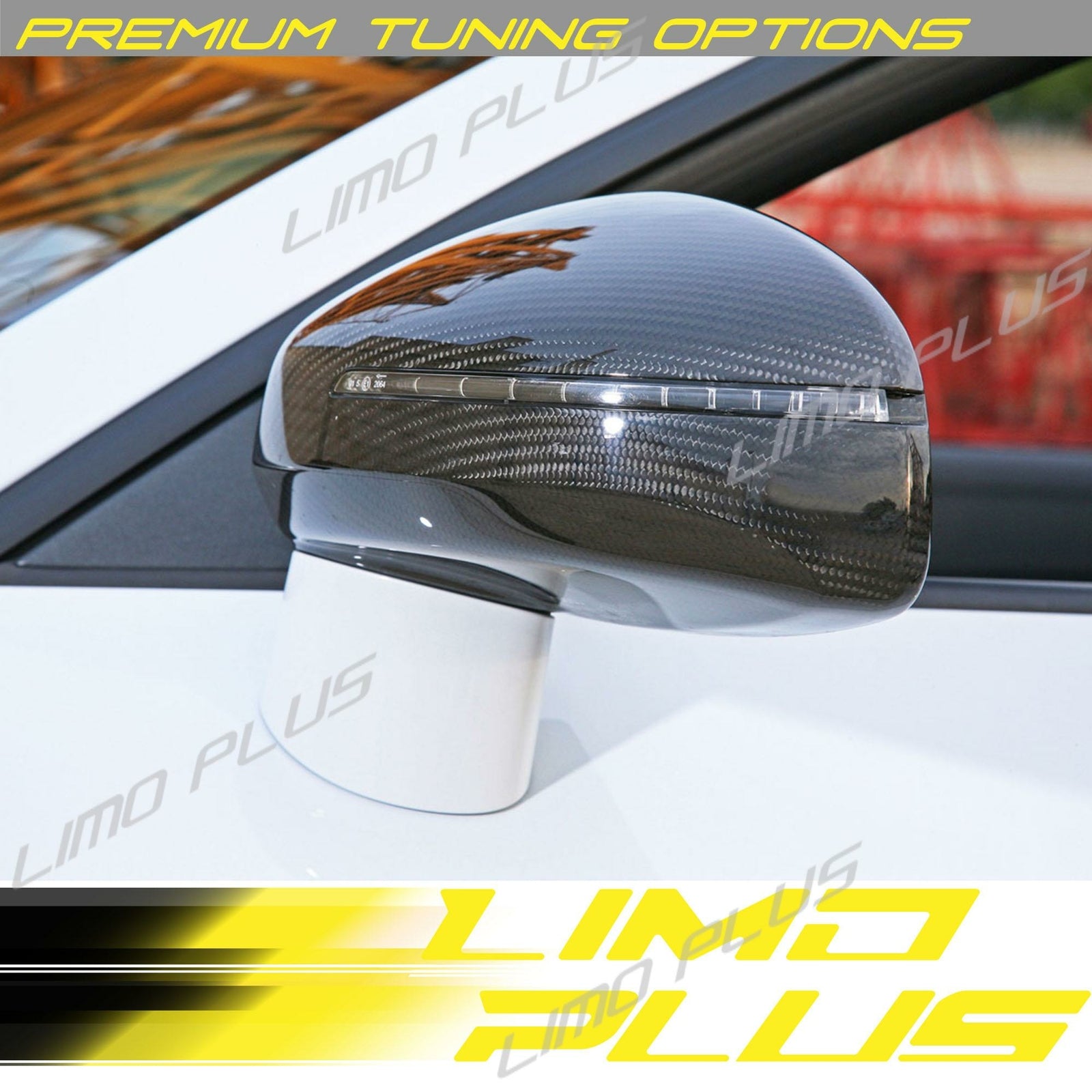 Carbon Fiber Mirror Cover Caps Replacement for Audi R8 TT MK2 8J TTS TTRS 06-14 Q