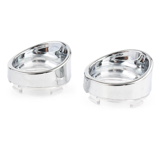 Fit for Harley Dyna FXD Softail FLST FXST Plastic Turn Signal Light Lens White
