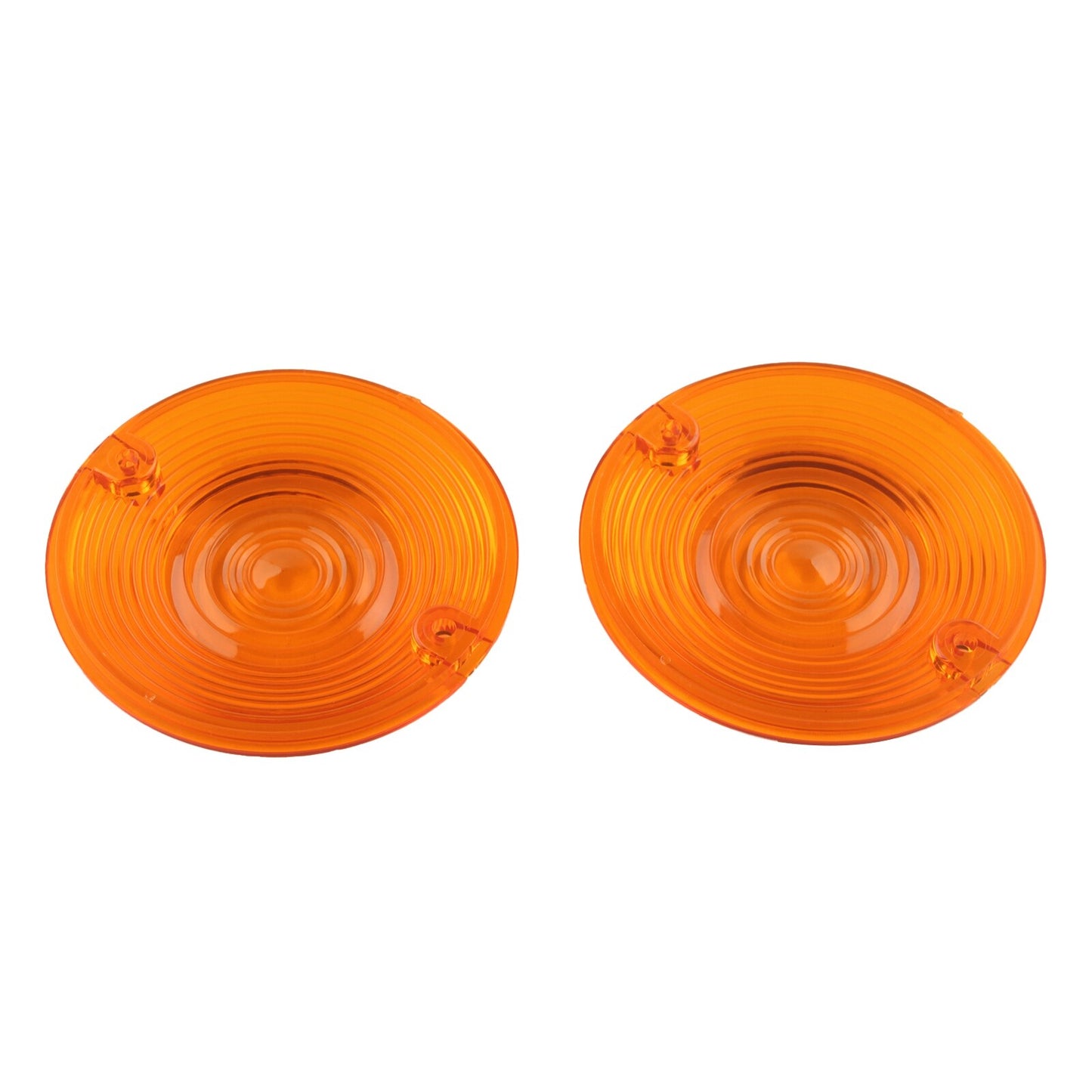 Motorcycle Amber Turn Signal Light Flat Lens Covers for Harley Davidson Touring Q
