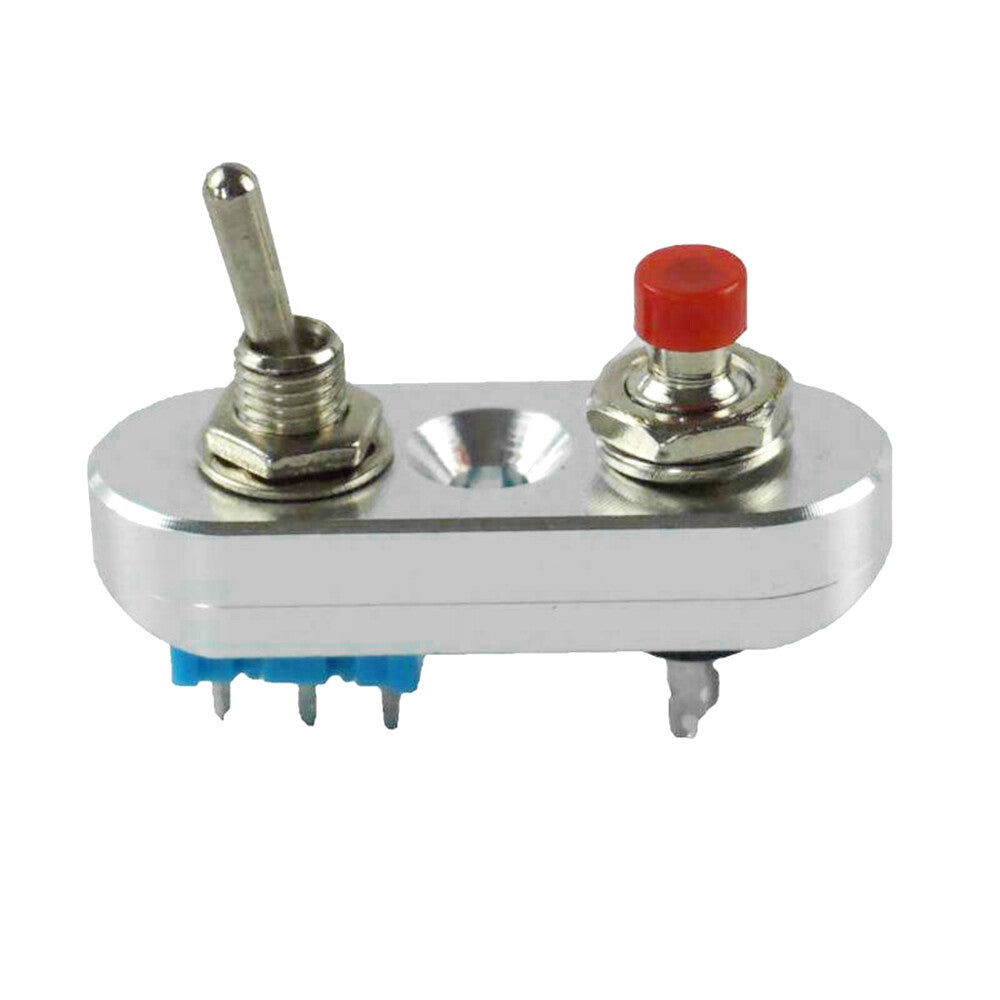 Silver Motorcycle Handlebar Headlight Horn On/Off Control Switch For Universal Q