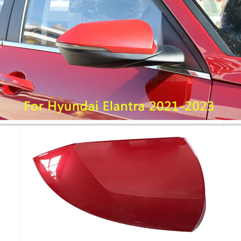 Right Side Rearview Door Mirror Cover Shell Cap for Hyundai for Elantra 2021-2023
