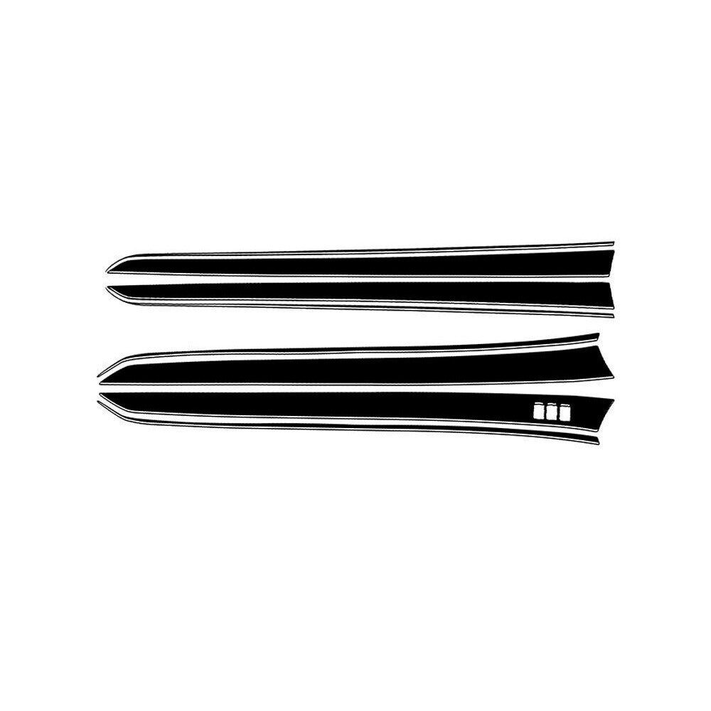 4pcs Carbon Fiber Window Lift Control Frame Cover Trim for Acura TL 2004-2008 v