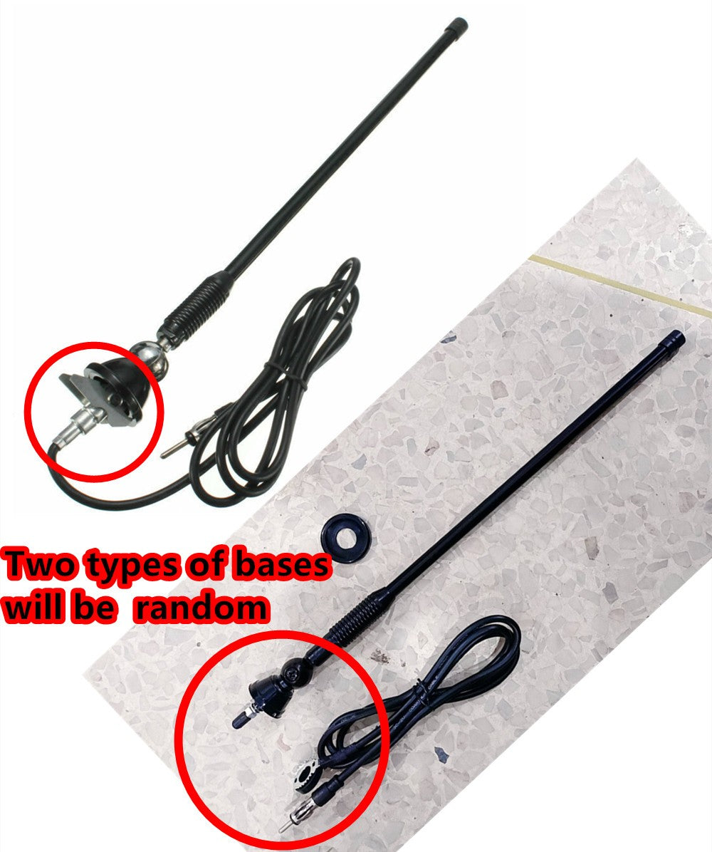 New Mount Swivel Base Car AM/FM Radio Amplified Antenna Aerial Kit Universal Q