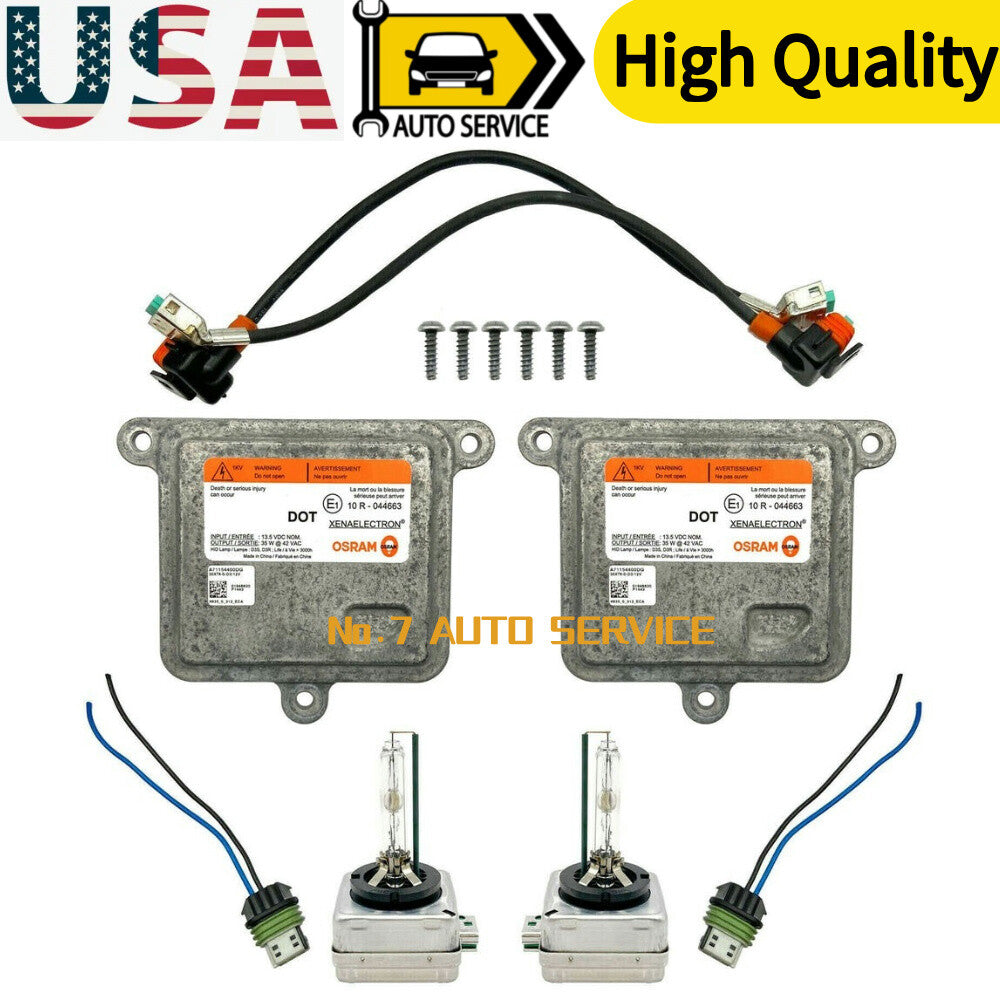 2x 15-20 for GMC for Yukon Xenon Ballast Control Unit Module HID D3S Light Bulb Kit