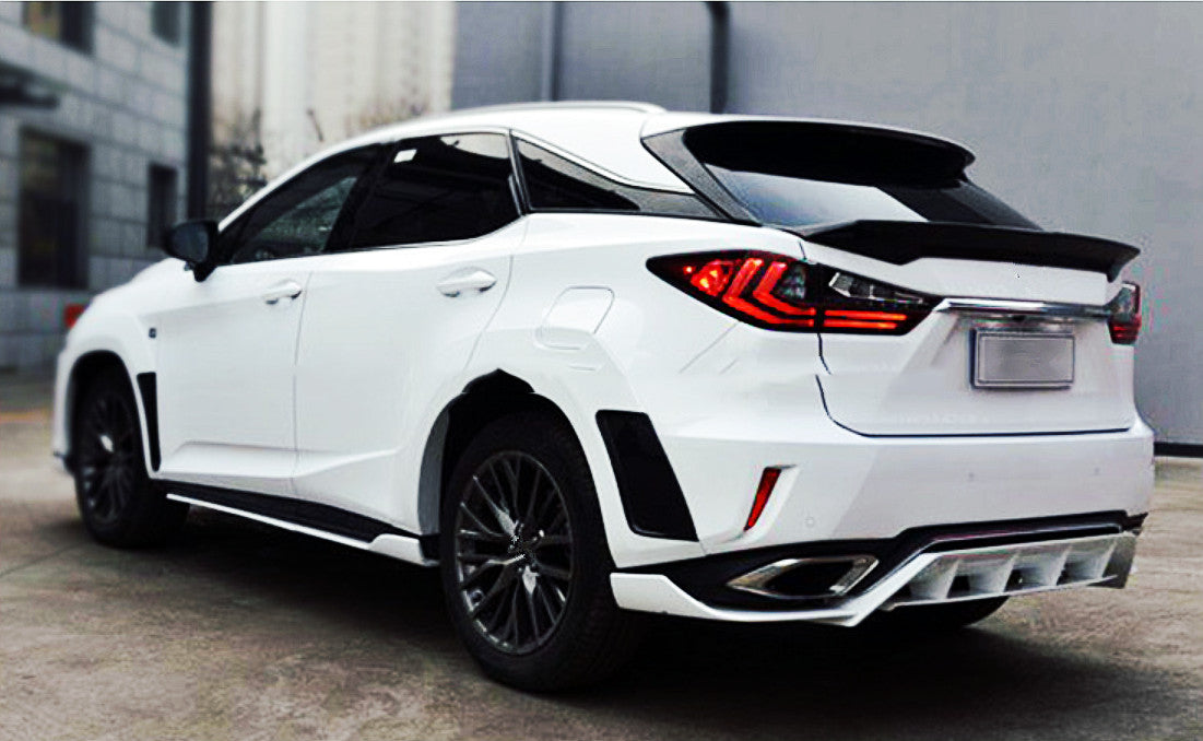 for Lexus RX350 450h 2016-2022 Black Rear Tail Gate Center Garnish Wing Spoiler