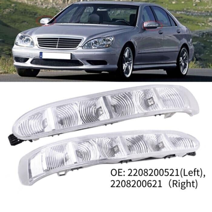 2-pack of door side mirror turn signals suitable for Mercedes-Benz CLS, S-Class, W220, W215 03-05