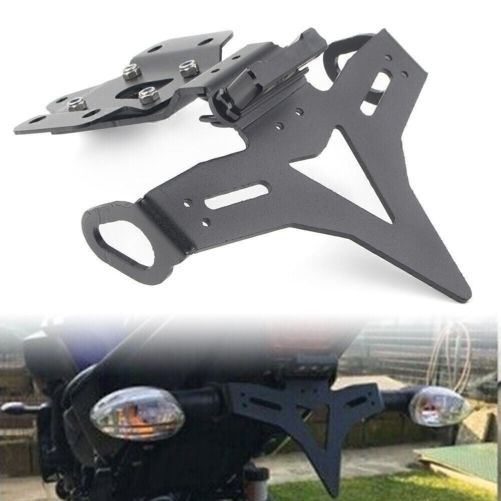 License Plate Holder Bracket Fender LED Light for Yamaha MT-07 FZ07 2013-2019