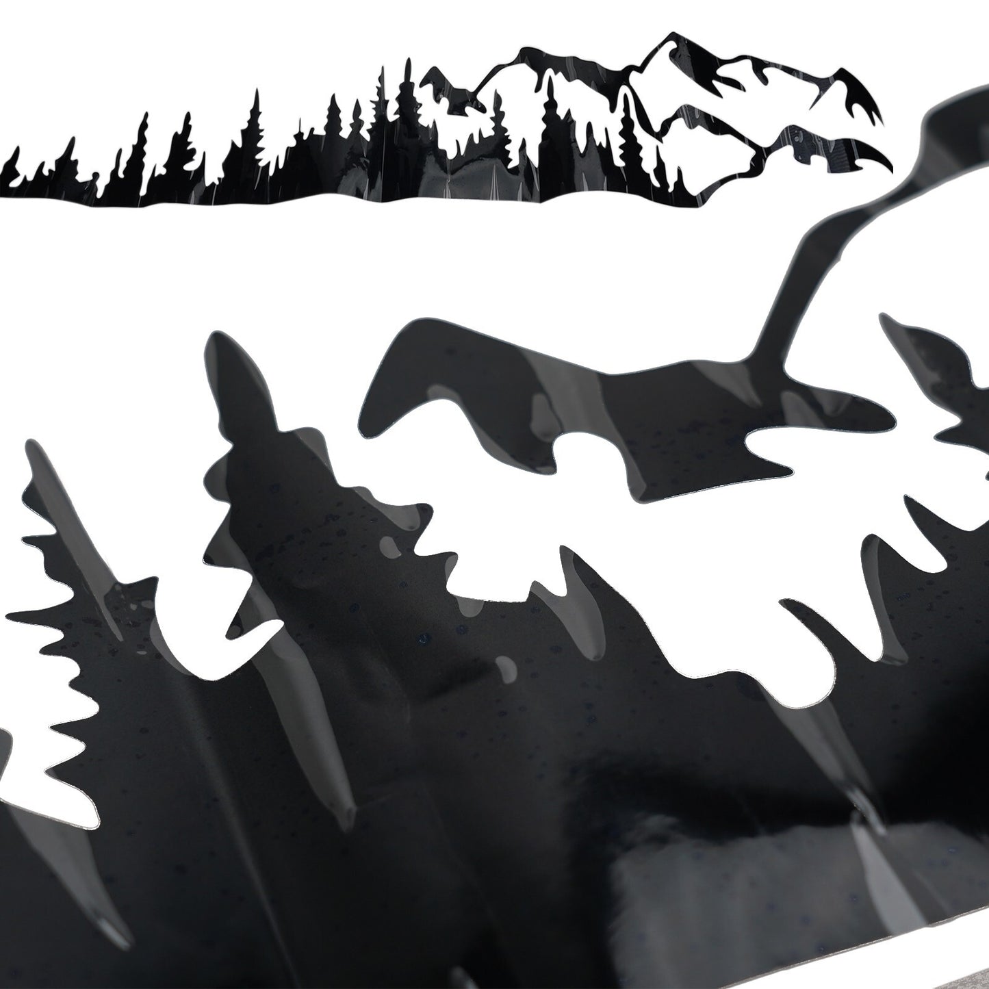 1X Sticker Car Tree Mountain-Forest Decal Vinyl Truck SUV/RV/LH Trailer Side New v