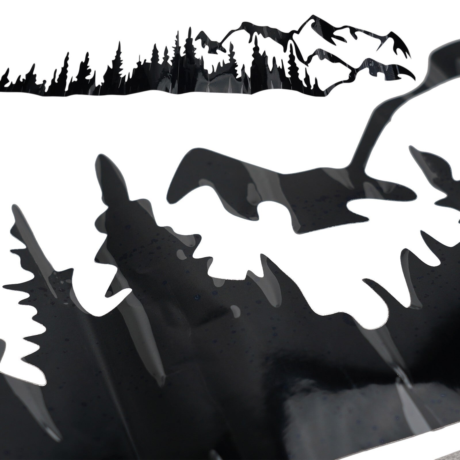1X Sticker Car Tree Mountain-Forest Decal Vinyl Truck SUV/RV/LH Trailer Side New v