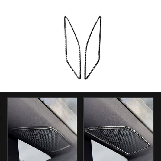 Red Carbon Fiber Inner Center Control Panel Cover Trim for Volvo V60 2010-2017 v