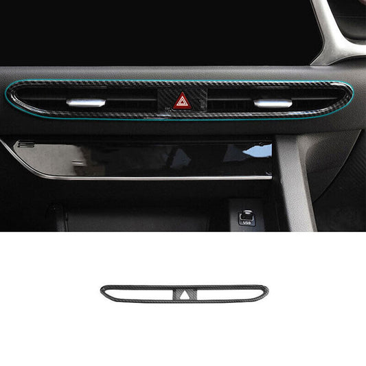 for Hyundai Sonata 2020-2022 Carbon Fiber Central Air Outlet Vent Cover Trim
