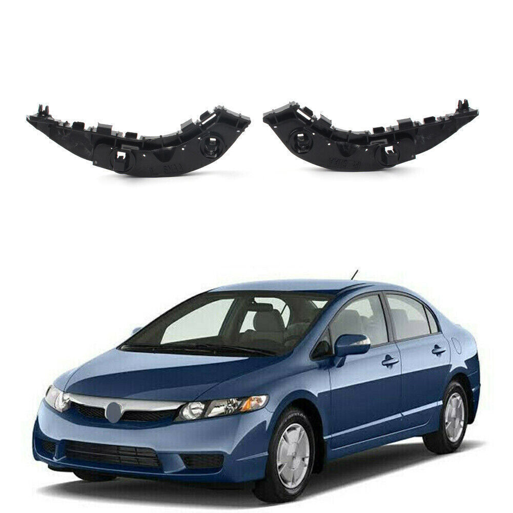 Front Bumper Retainer Bracket Support LH RH For 2006 2011 for Honda for Civic Sedan Pair