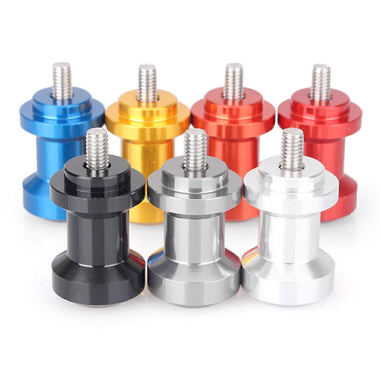 6mm Motorcycle Swingarm Spools Sliders Fit for Yamaha YZF R1 YZF R6 FZ1 FZ6 FZ8