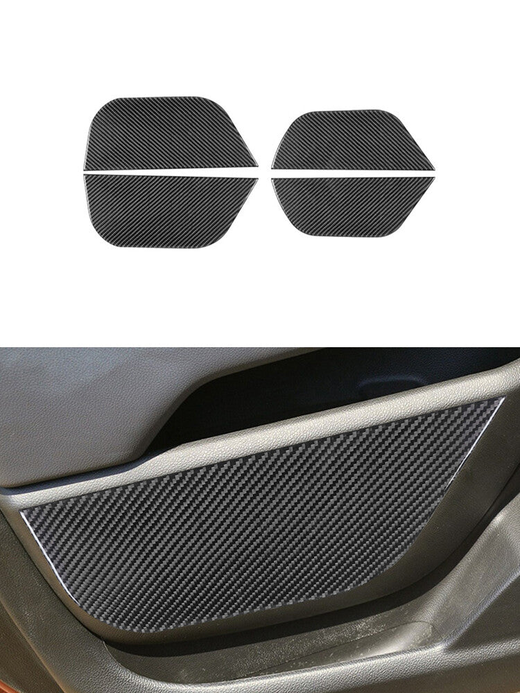 Red Carbon Fiber Loudspeaker Frame Cover Trim For 5 F10 2011-2017 v