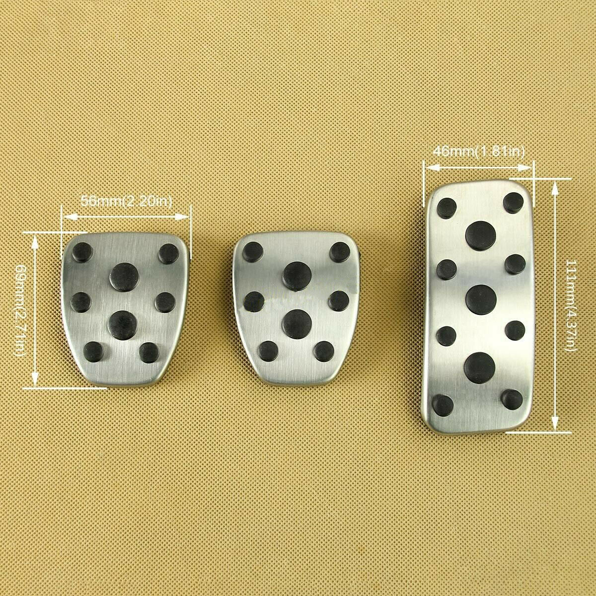Steel Clutch Brake Accelerator Pedal Cover for Subaru Forester XV Impreza Outback Q