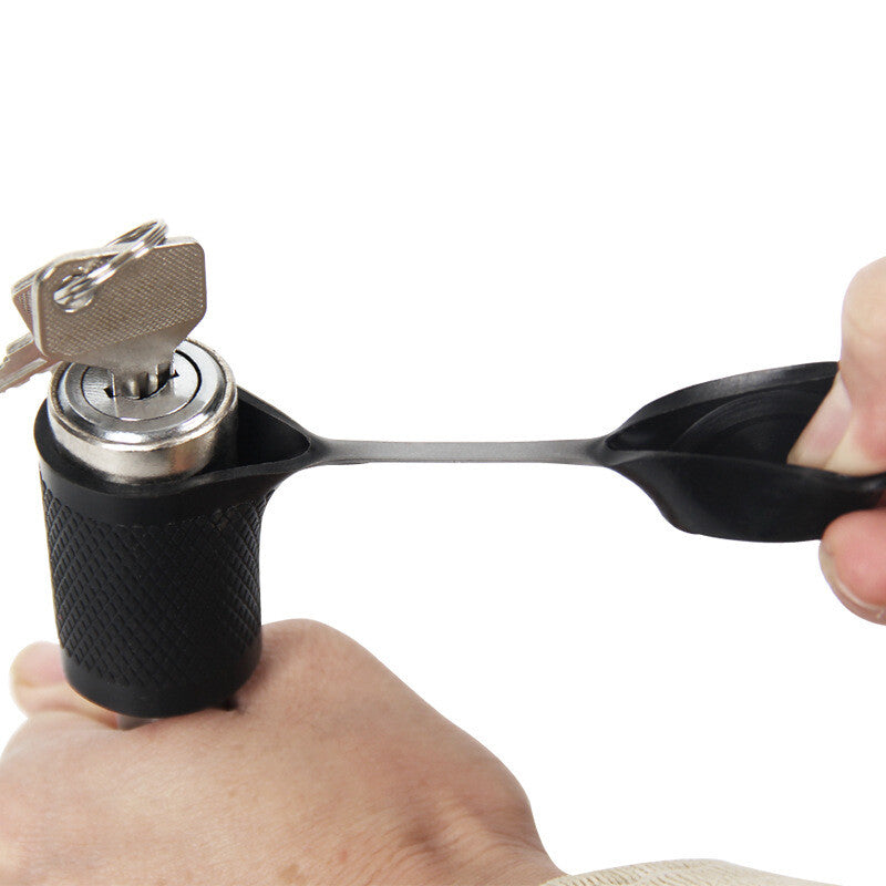 Heavy-duty trailer coupler latch with key anti-theft car RV truck tow hook - n