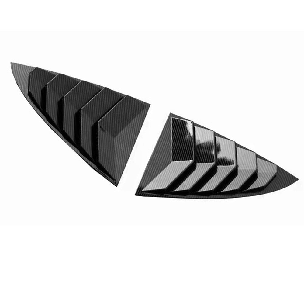 Suitable for Model 3, 17-22, rear ventilation window spit cover, carbon fiber, black. n