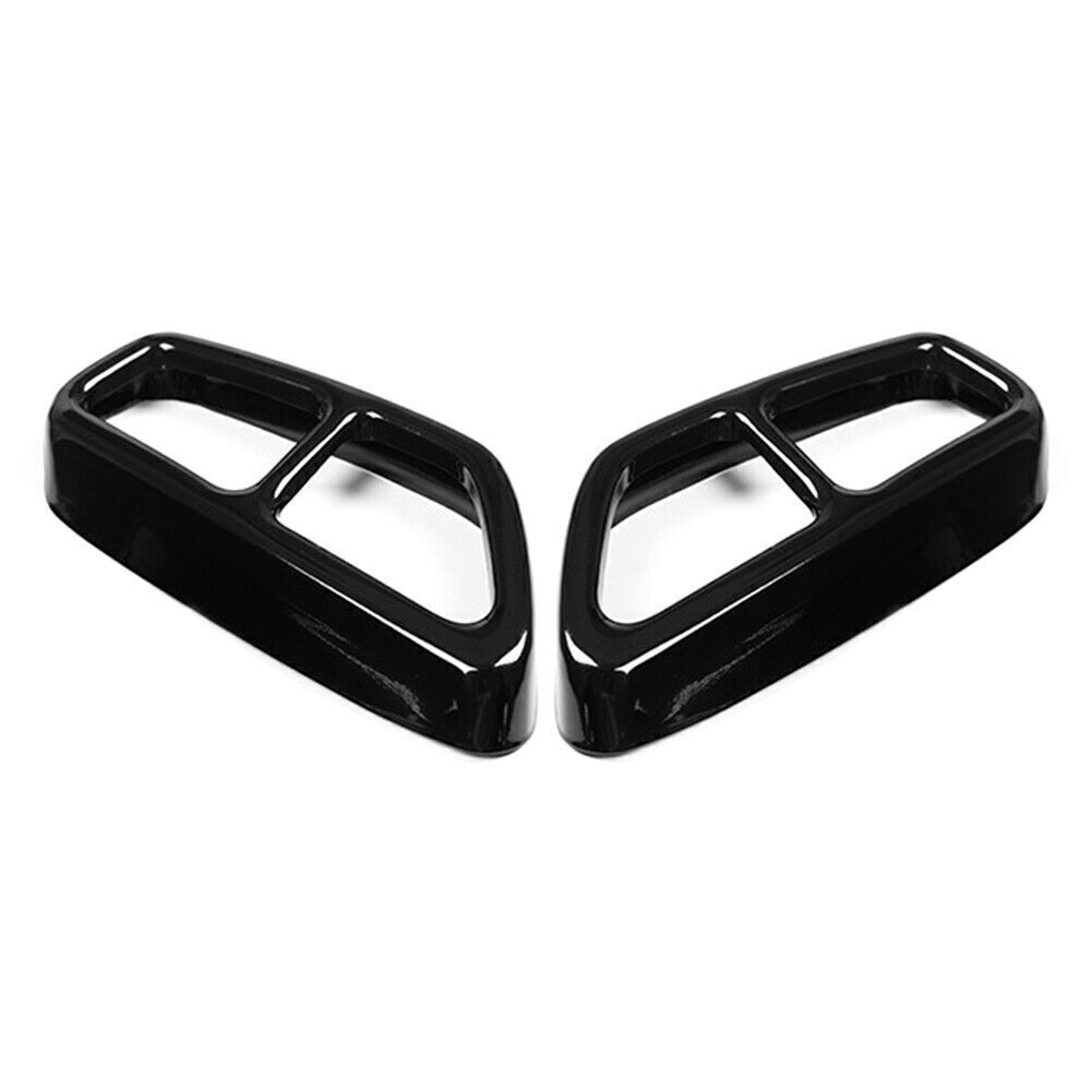 Exhaust Muffler Pipe Tip Tailpipe Cover Trim Fit for BMW 5 Series G30 G31 2017 18 cl