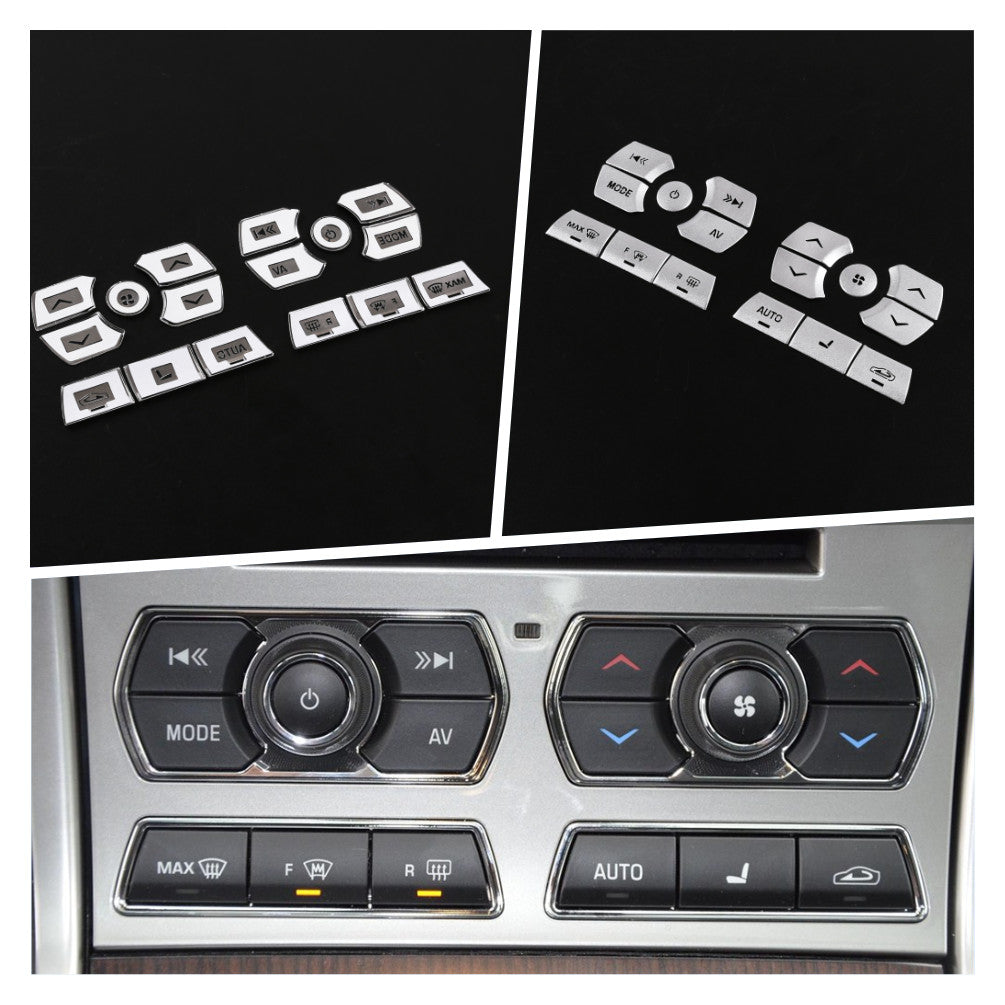 Carbon fiber ABS steering wheel button cover suitable for Tundra Sequoia 2007-2013- v