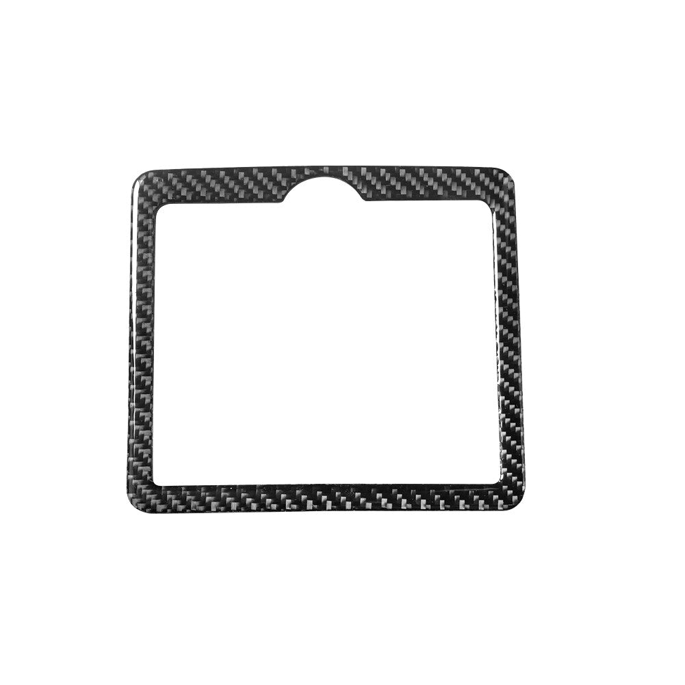 Carbon Fiber Interior Rear Drain Cup Frame Cover Trim for Infiniti G37 2010-2013