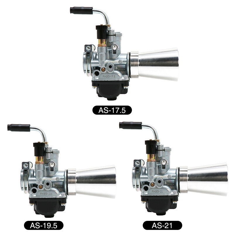 Motorcycle PHBG 17.5MM AS Carburetor 4 Stroke With Air Filter Velocity Stack Q