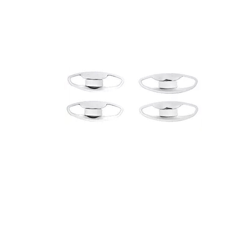 for Hyundai Santa Fe 2019-2023 Titanium Chrome Outside Door Bowl Cup Cover Trim n