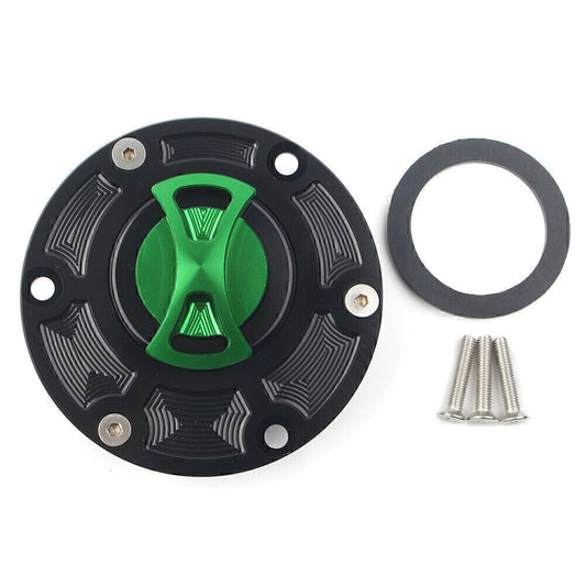 CNC Fuel Gas Tank Cap Cover for RS125/RS250 RSV1000 Tiger 800 1050 Green Q
