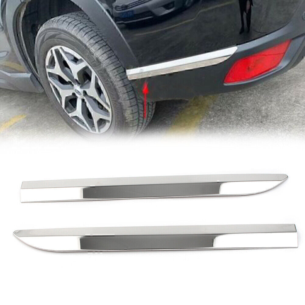 2X Rear Chrome Around Corner Protector Cover Trim Fit for Subaru Fitester 2019-2023