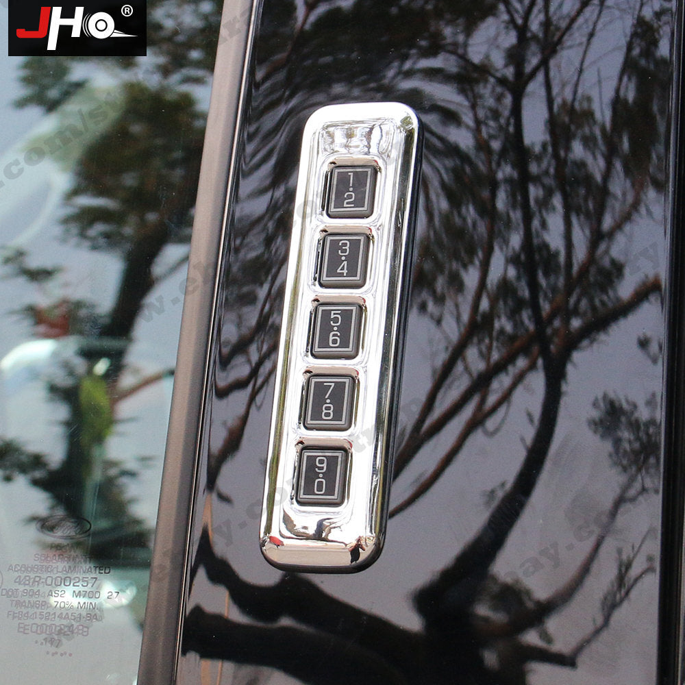 Chrome Car Door Lock Password Panel Cover Trim Decor for Ford F150 2017-2019 NEW