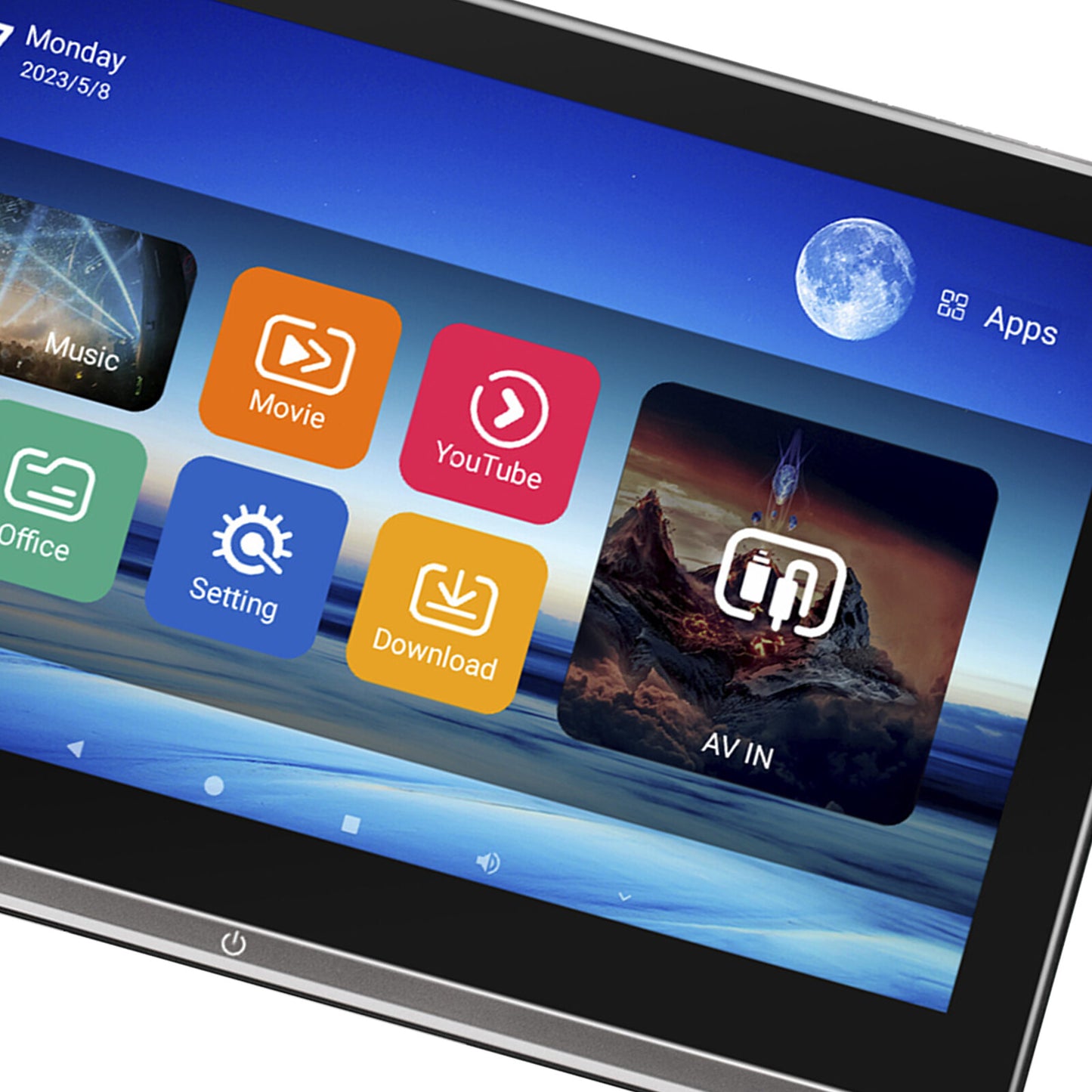 11.6'' Car Headrest Monitor 2+32GB Android 11 Bluetooth Touch Screen Player WIFI