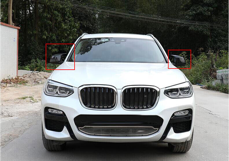for BMW X3 G01 2018-21 Carbon Fiber OX Horn Rear View Side Mirror Cover Trim 2P