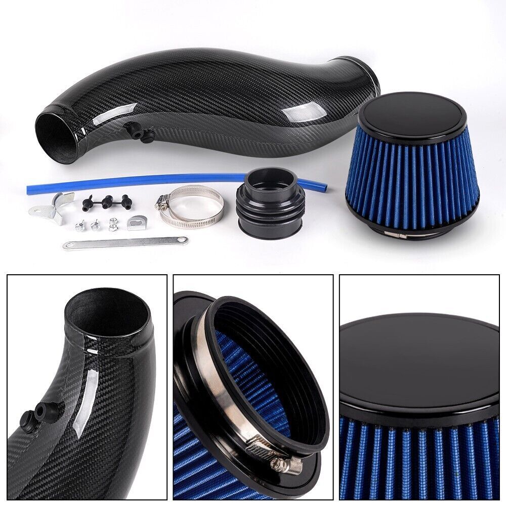 Real Carbon Fiber Cold Air Intake Pipe for Honda for Civic 92-00 EG EK Integra 94-01 Q