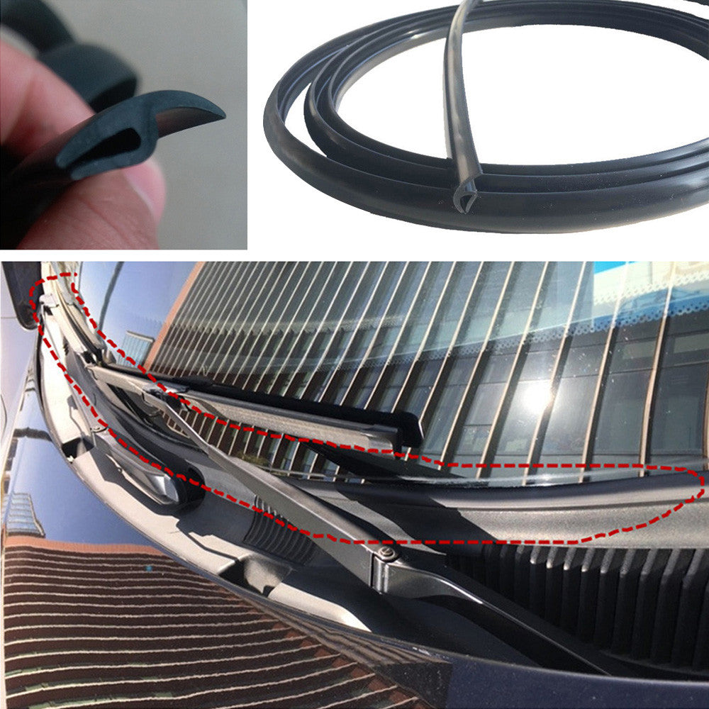 Car Front Windshield Panel Rubber Seal Strip Sealed Moulding Trim Accessories