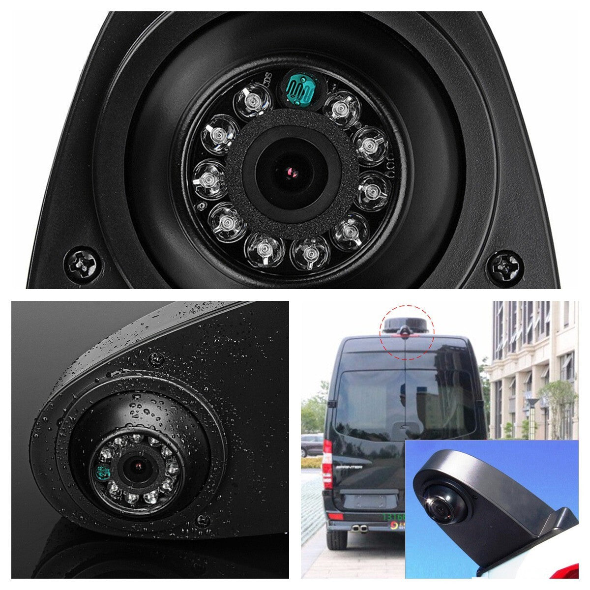 170° CMOS Rearview Backup Camera, IP68, suitable for Sprinter and Crafter. n