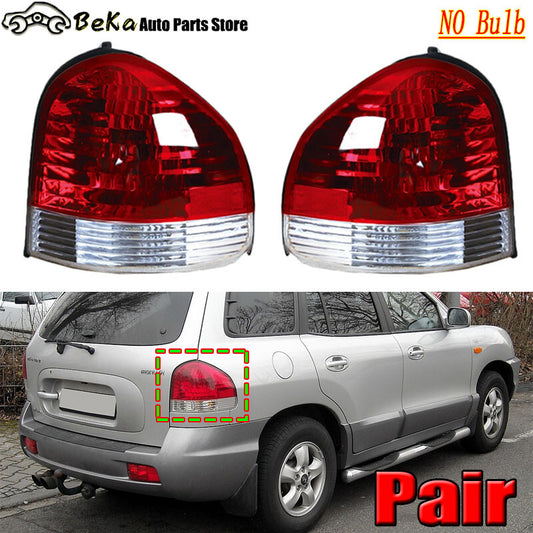 2-pack of for Hyundai Santa Fe 2001-2006 LHRH rear taillights and brake lights (without bulbs)