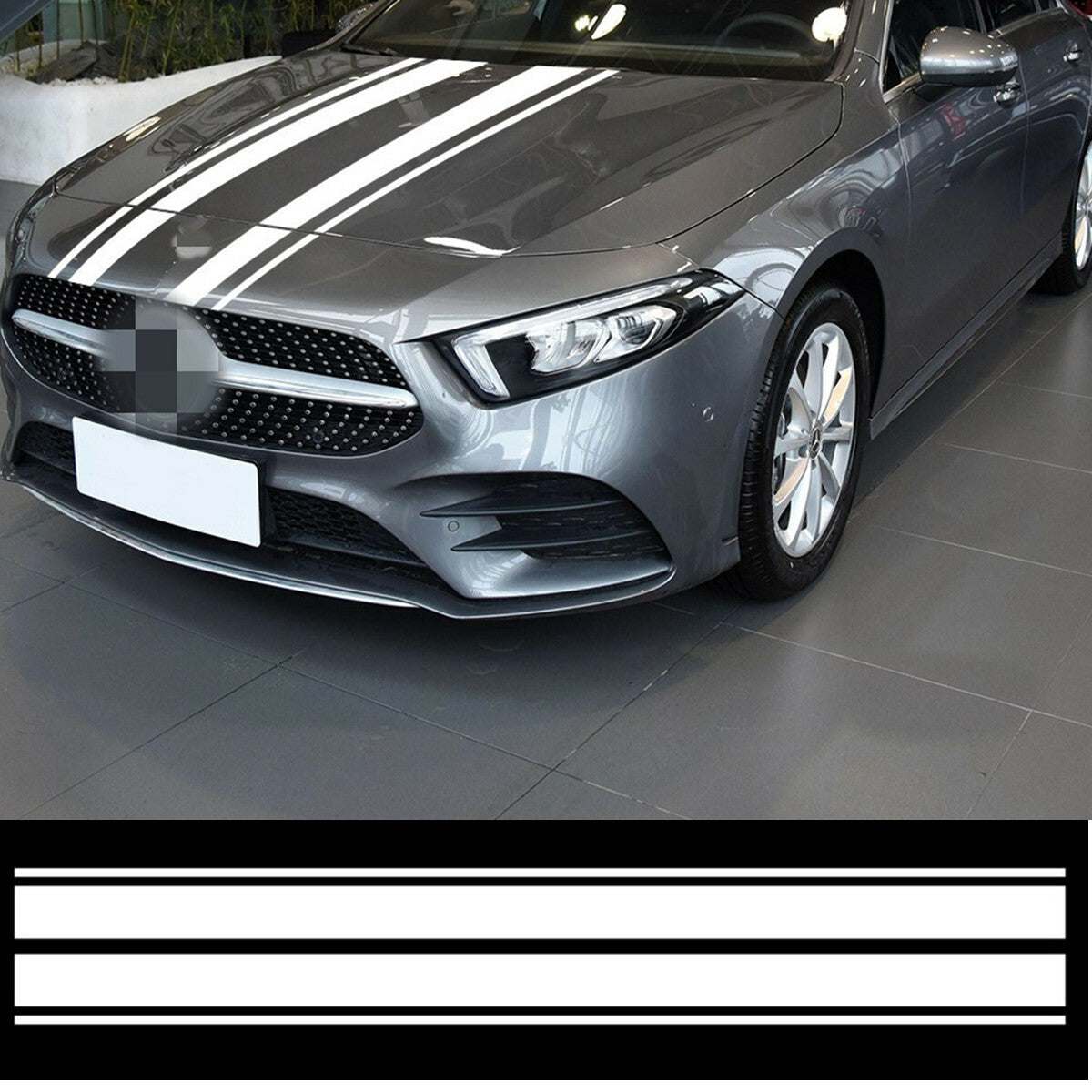 Racing Hood Stripes Decal Vinyl Stickers Accessories for Car SUV Truck Decor