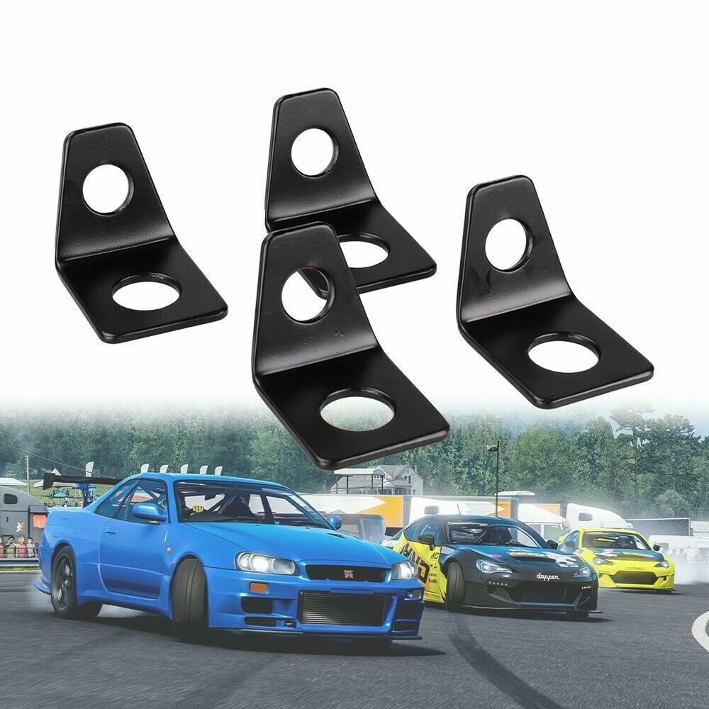 8PCS Belt Mounting 90 Degree Angle Bracket Kit for Seat L-Bracket Hardware Kit Q